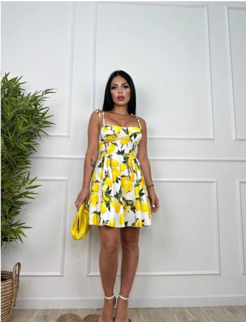 Lemon Mini Dress