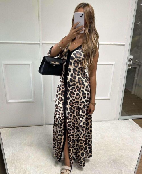 Leopard Maxi Dress - Image 3