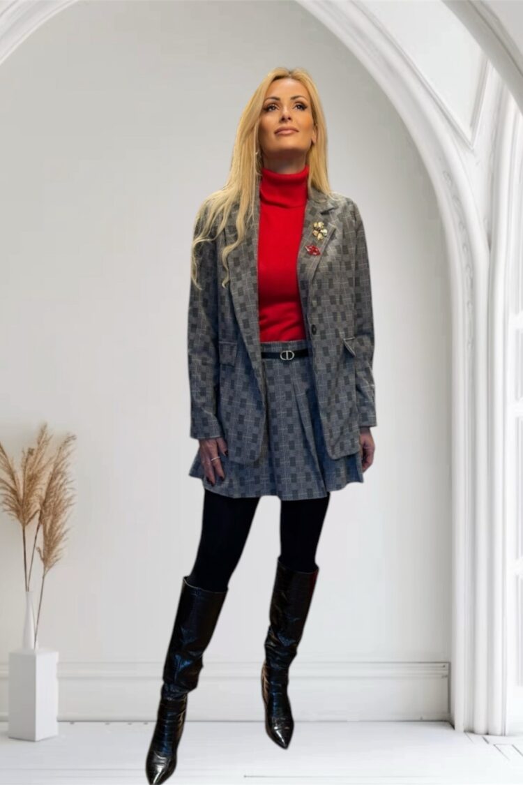 Μπλούζα ζιβάγκο κόκκινο