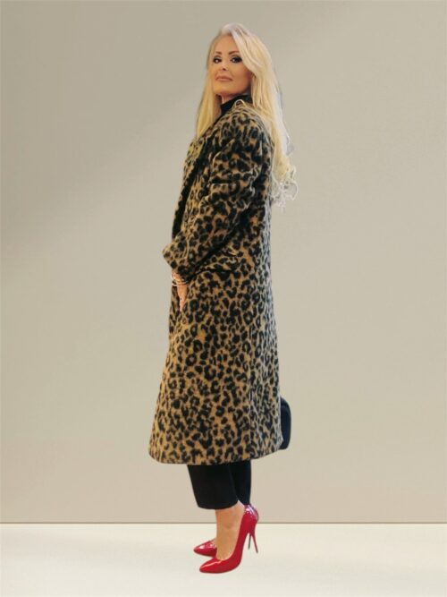 Oversized leopar παλτό - Image 3