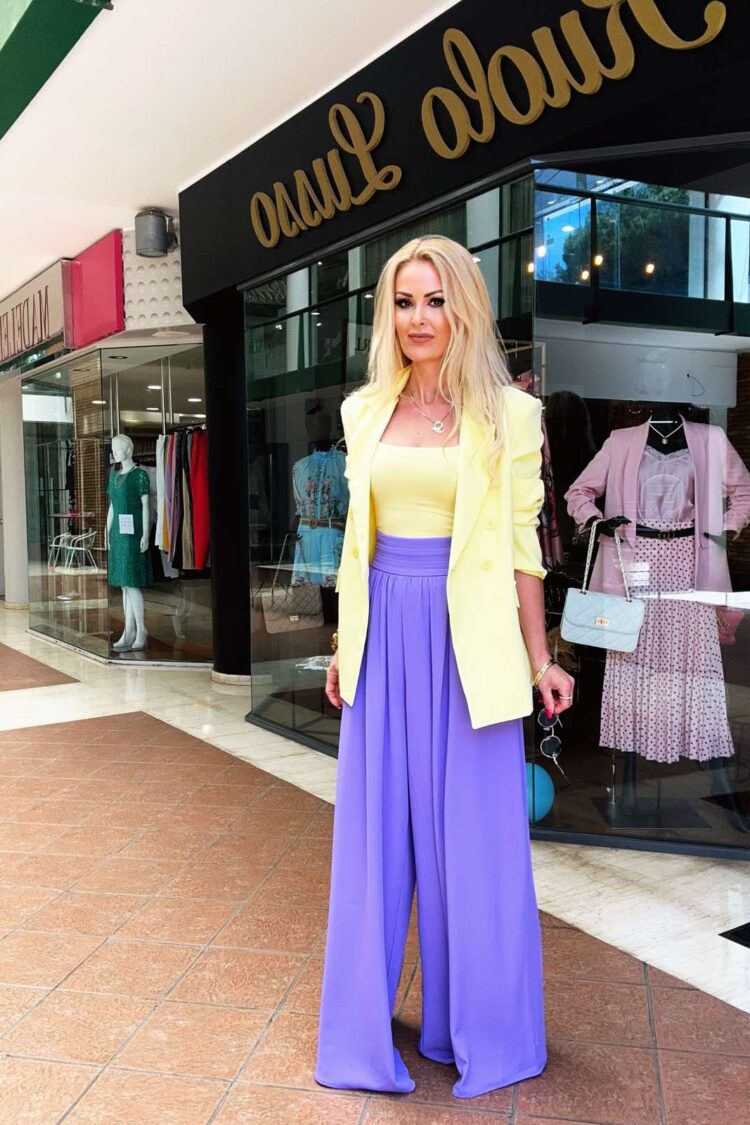 Κομψό Σακάκι κίτρινο